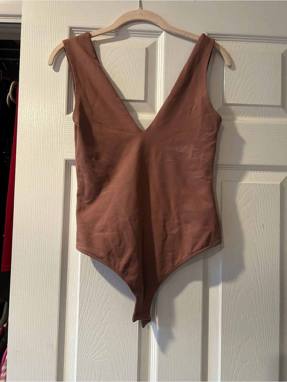 Free People Mauve Scoop Neck Bodysuit